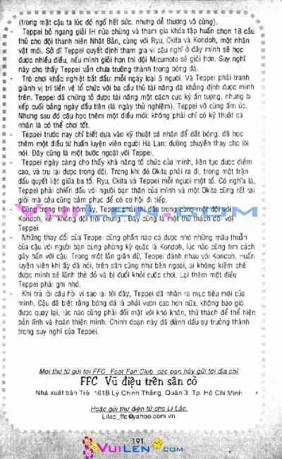 Vũ điệu trên sân cỏ - Fantasista Chapter 7 trang 192