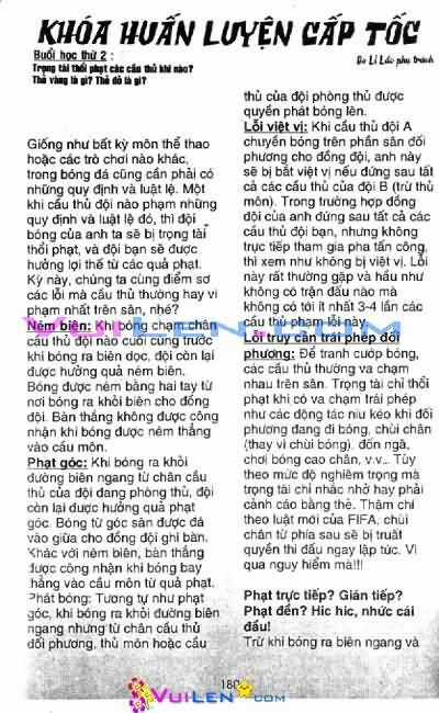 Vũ điệu trên sân cỏ - Fantasista Chapter 8 trang 181