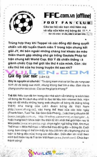 Vũ điệu trên sân cỏ - Fantasista Chapter 9 trang 192