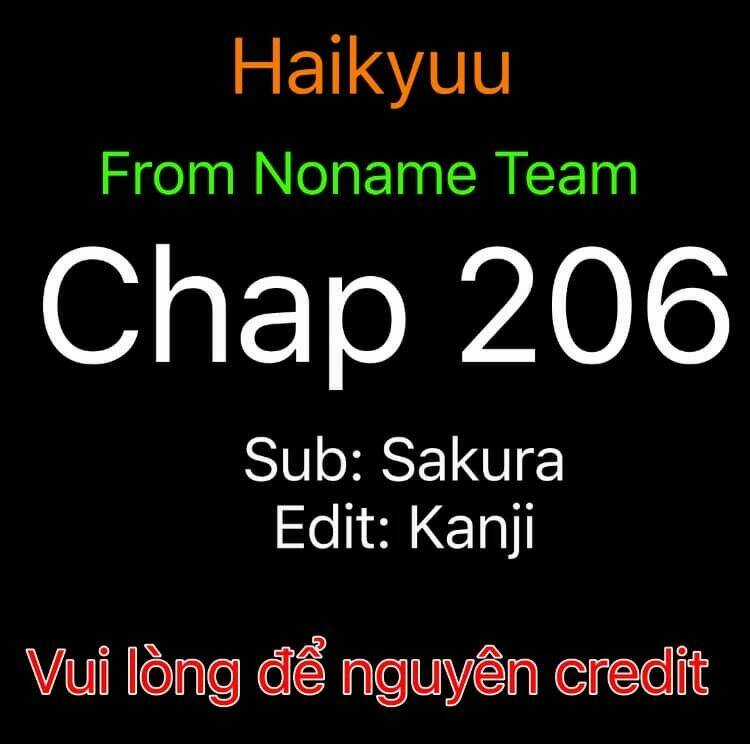 Vua Bóng Chuyền Chapter 206 trang 0
