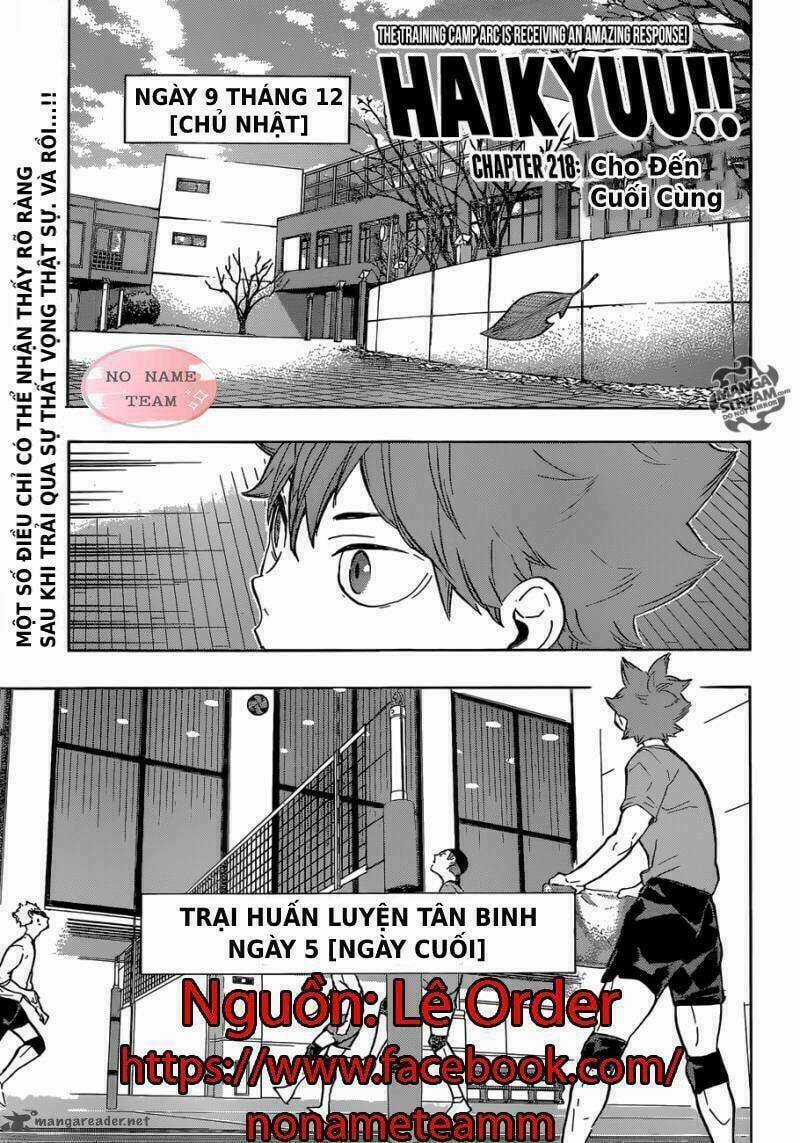 Vua Bóng Chuyền Chapter 218 trang 1