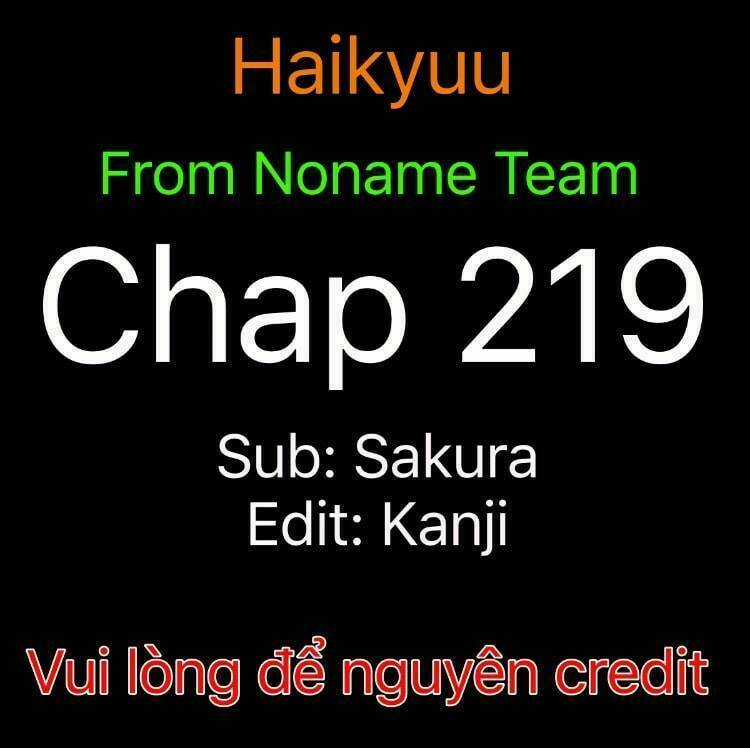 Vua Bóng Chuyền Chapter 219 trang 0