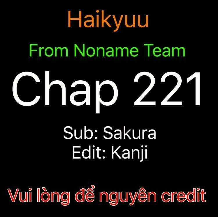 Vua Bóng Chuyền Chapter 221 trang 0