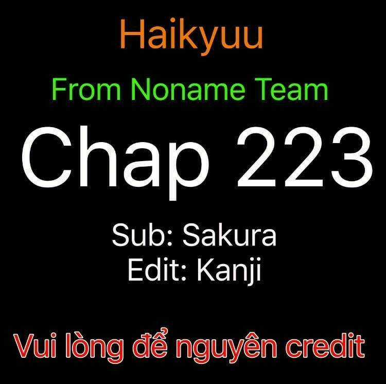 Vua Bóng Chuyền Chapter 223 trang 0