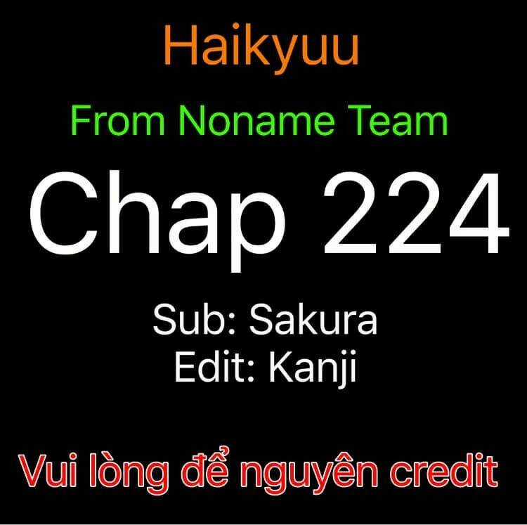 Vua Bóng Chuyền Chapter 224 trang 0