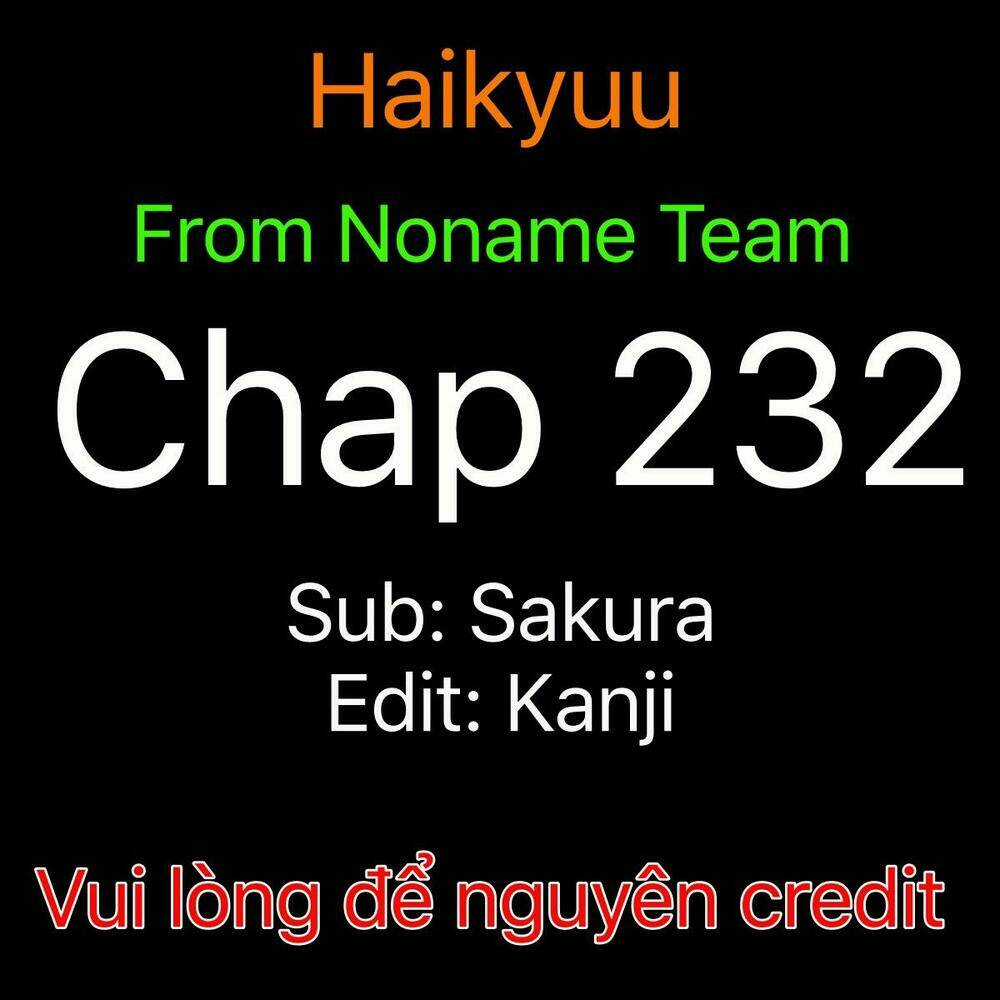 Vua Bóng Chuyền Chapter 232 trang 0