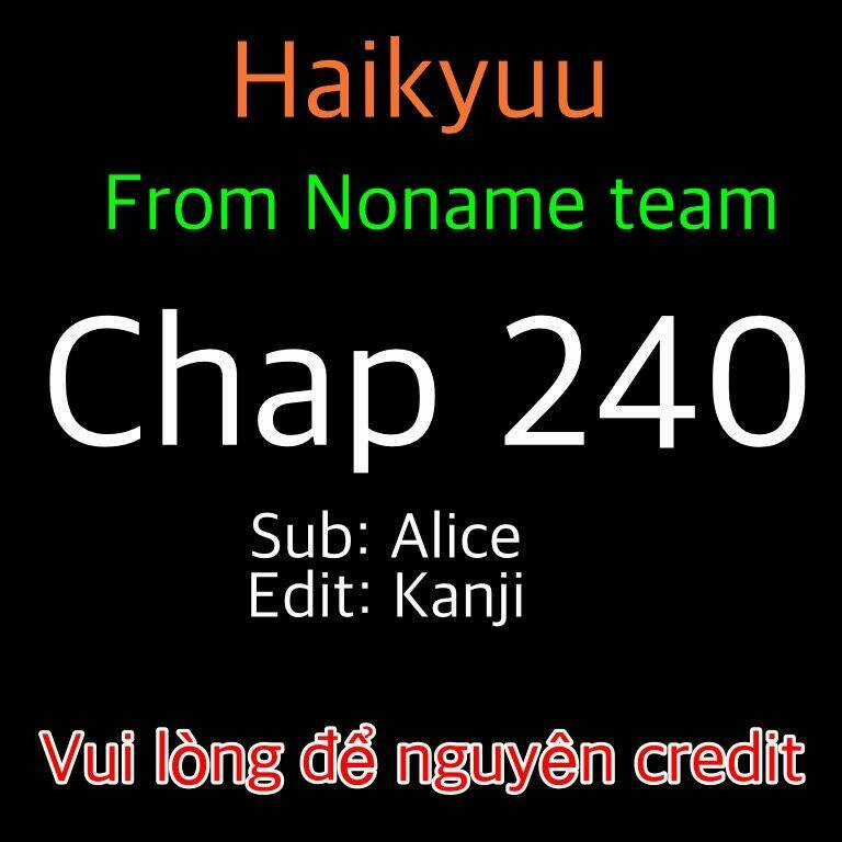 Vua Bóng Chuyền Chapter 240 trang 0