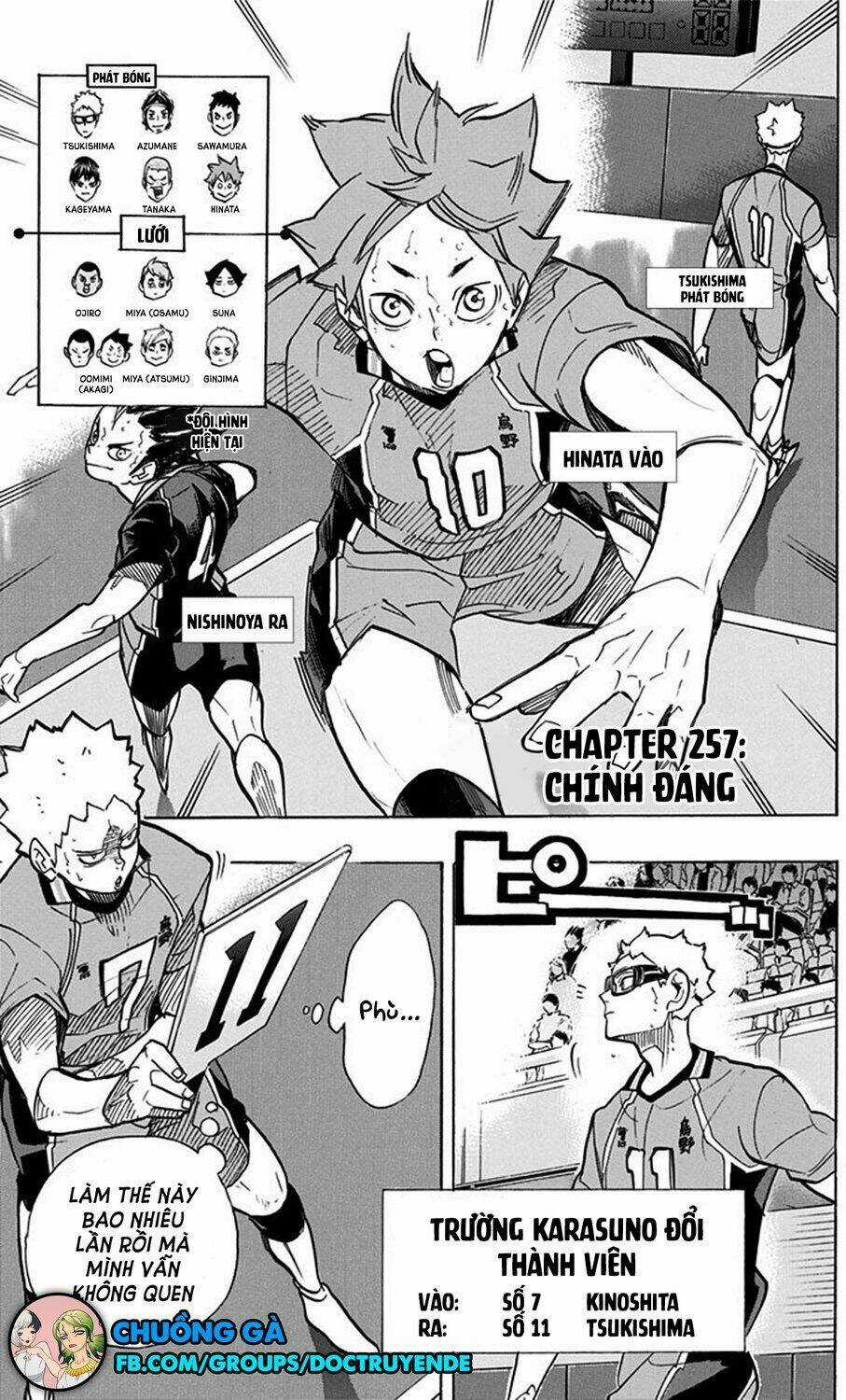 Vua Bóng Chuyền Chapter 257 trang 0