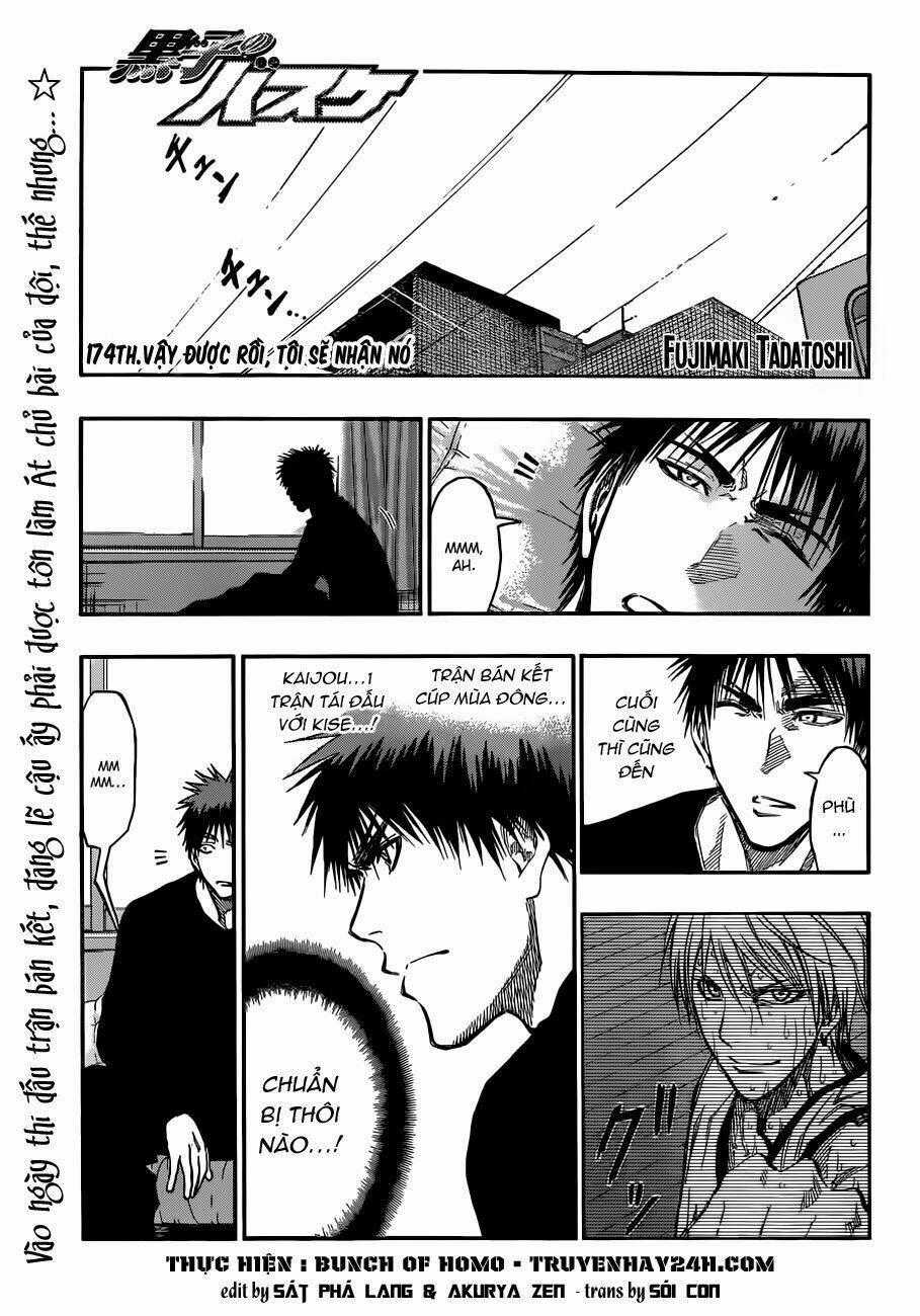 Vua Bóng Rổ Kuroko Chapter 174 trang 1