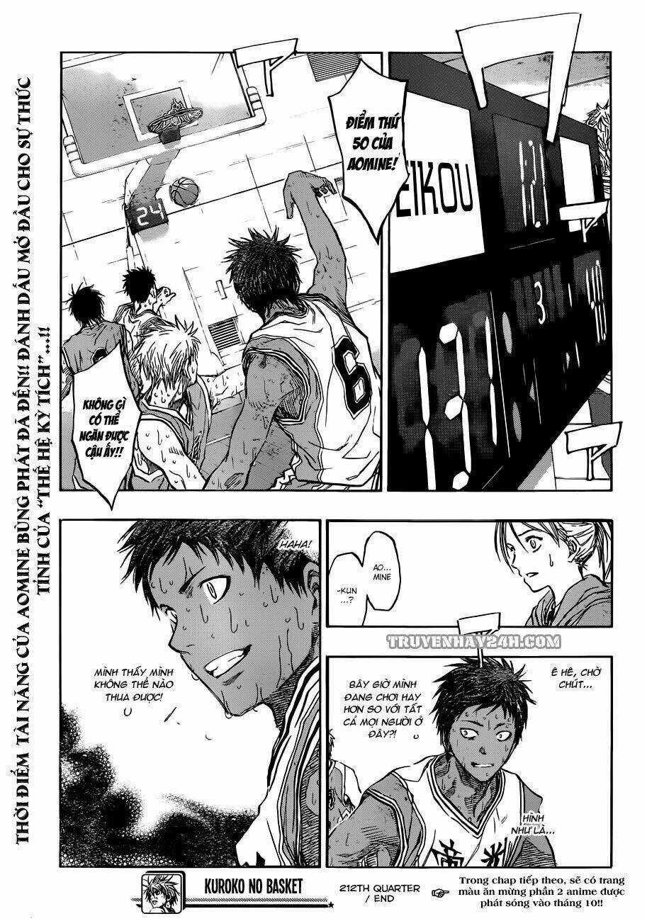 Vua Bóng Rổ Kuroko Chapter 212 trang 20