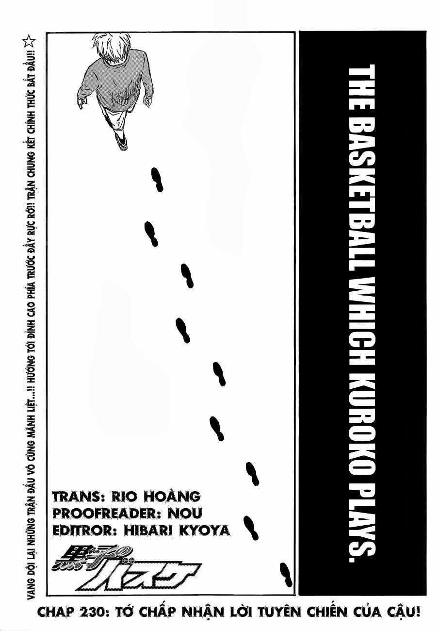 Vua Bóng Rổ Kuroko Chapter 230 trang 1