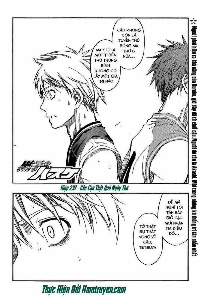 Vua Bóng Rổ Kuroko Chapter 237 trang 4