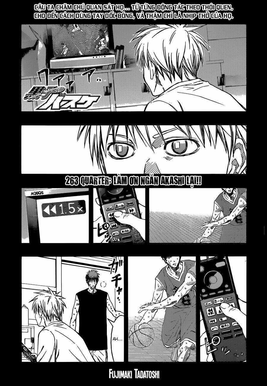 Vua Bóng Rổ Kuroko Chapter 263 trang 3