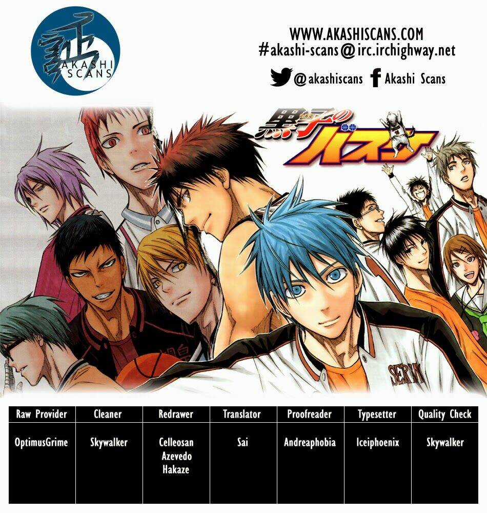 Vua Bóng Rổ Kuroko Chapter 274 trang 2