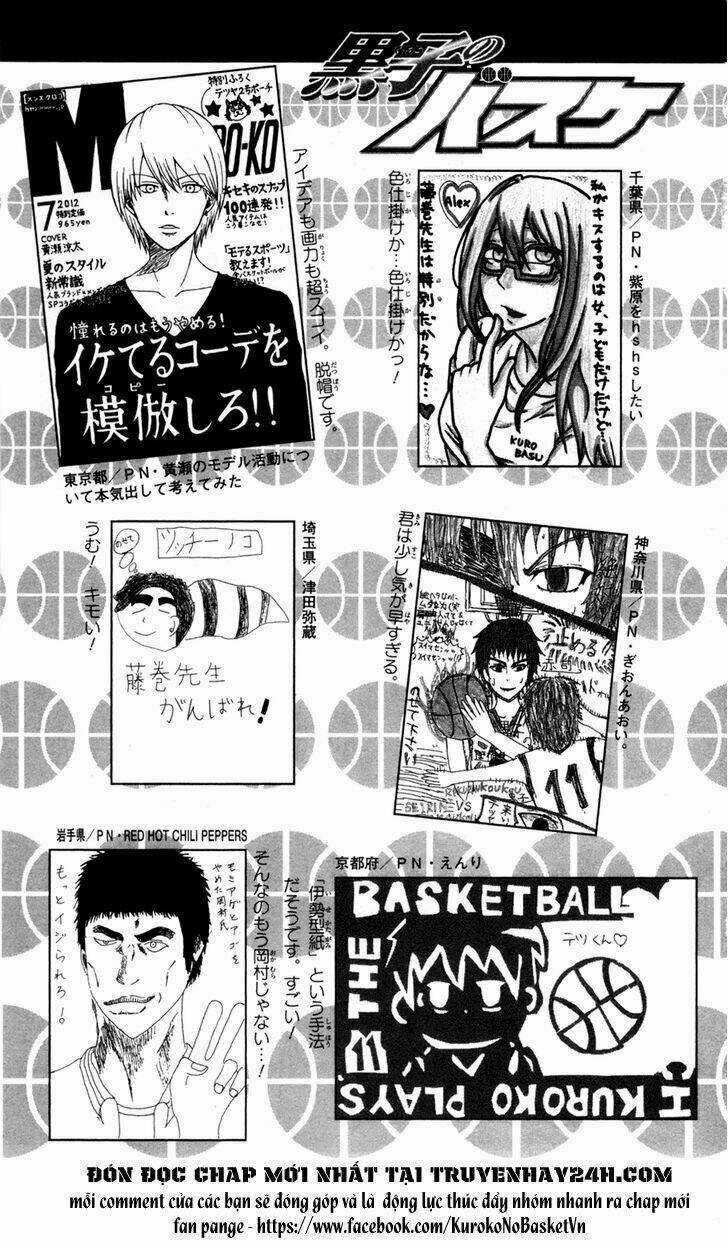 Vua Bóng Rổ Kuroko Chapter 275.5 trang 8