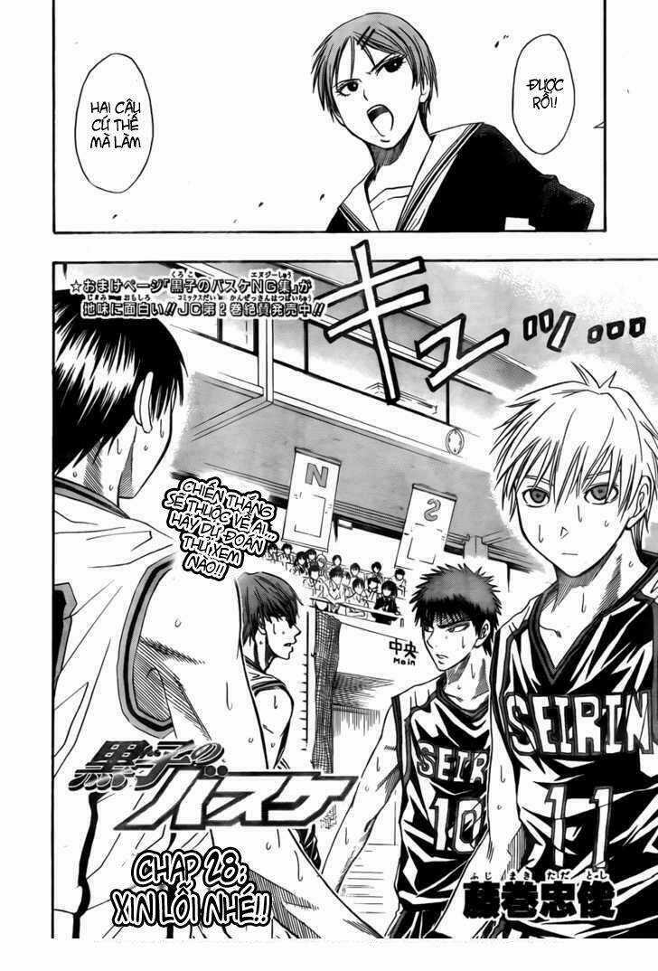 Vua Bóng Rổ Kuroko Chapter 28 trang 3