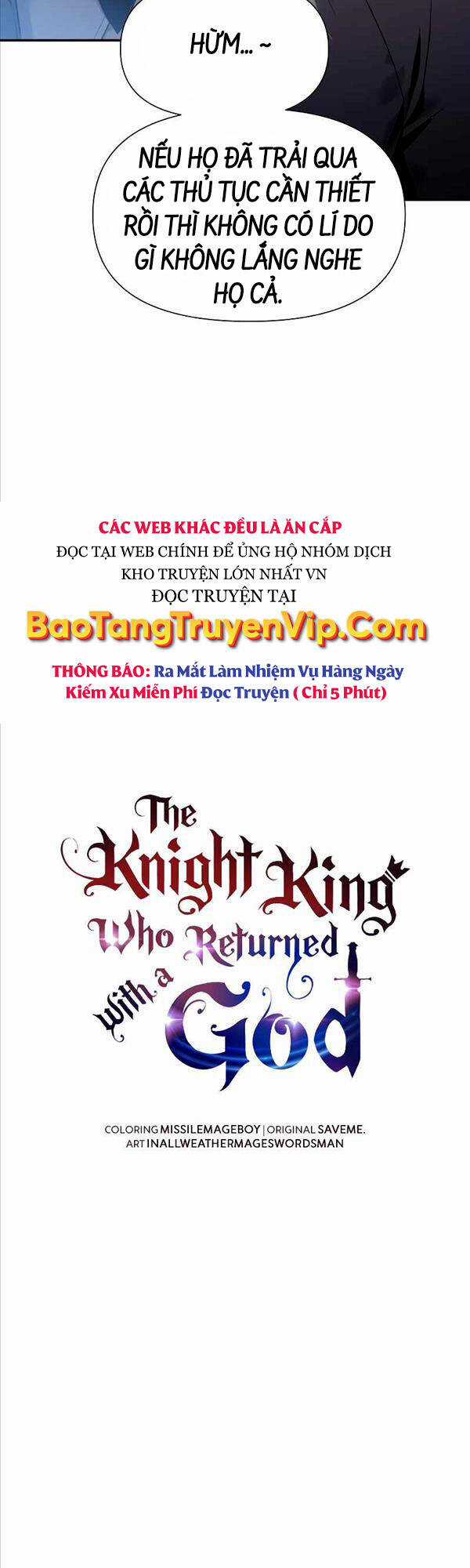 Vua Hiệp Sĩ Đã Trở Lại Với Một Vị Thần Chương 8 trang 9