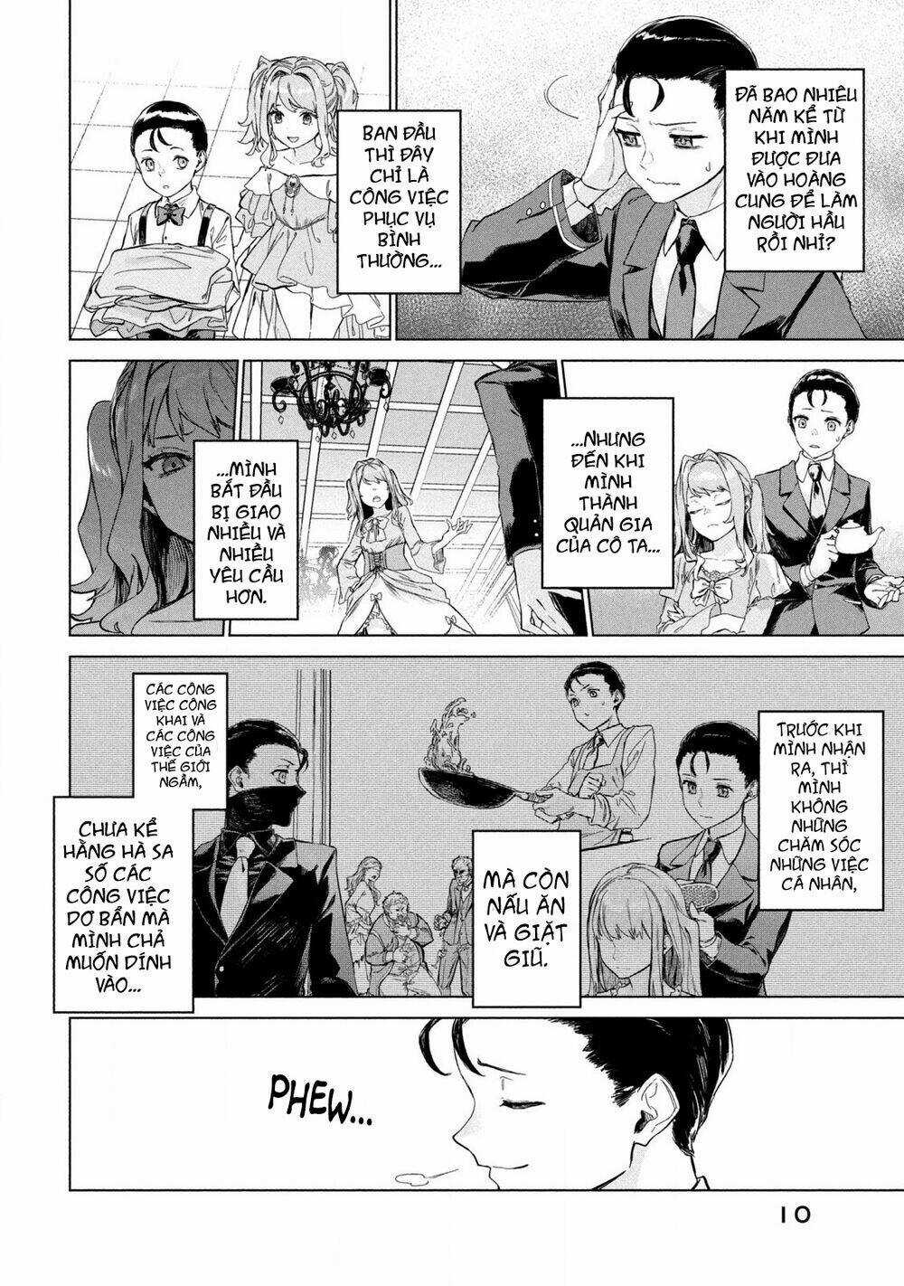 Wagamama Oujo Ni Tsukaeta Bannoushitsuji, Tonari No Teikoku De Saikyou No Gunjin Ni Nariagari Musous Chapter 1 trang 11