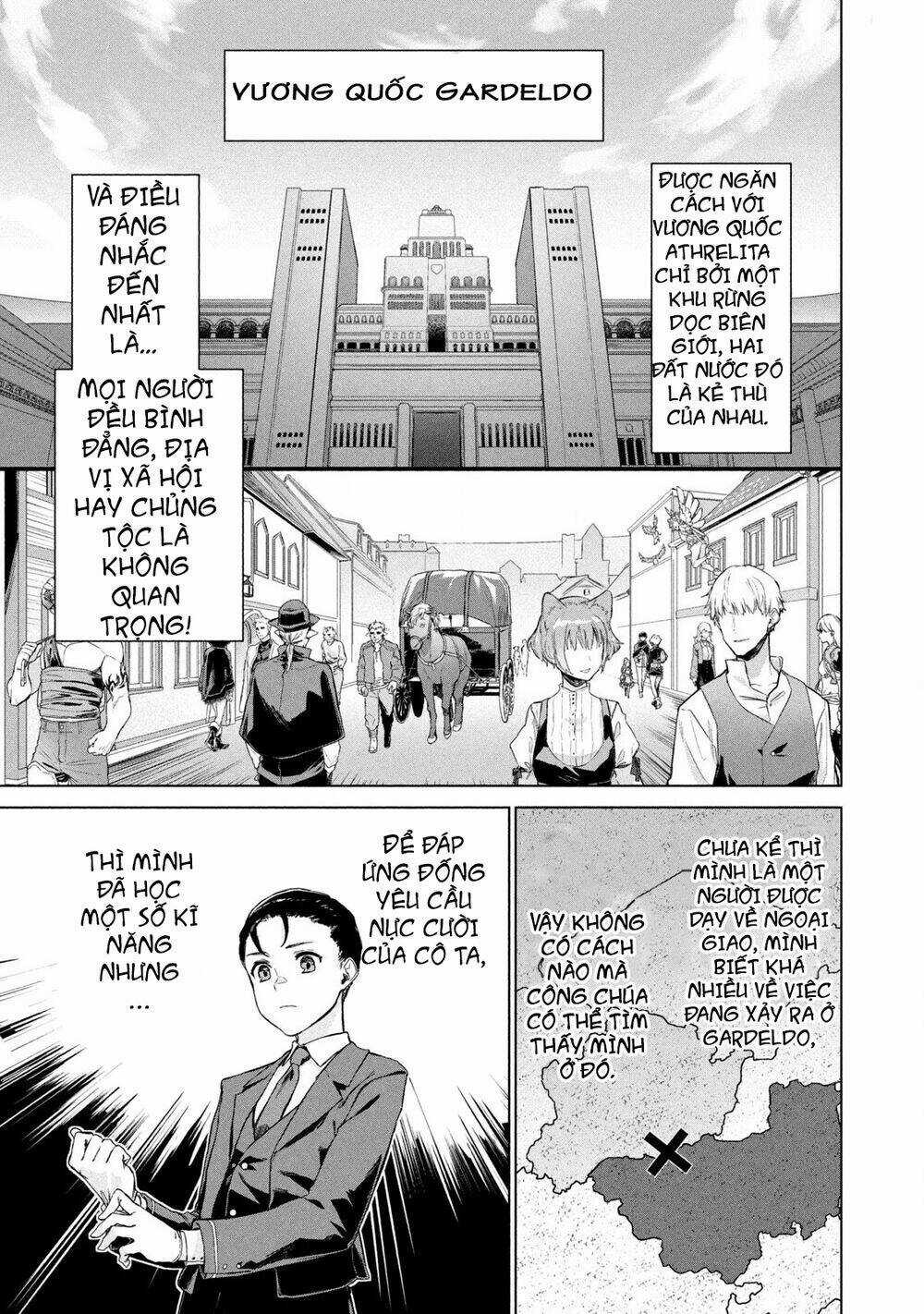 Wagamama Oujo Ni Tsukaeta Bannoushitsuji, Tonari No Teikoku De Saikyou No Gunjin Ni Nariagari Musous Chapter 1 trang 13