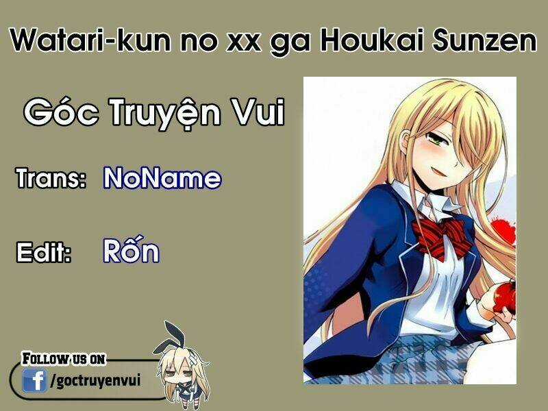 Watari-Kun No Xx Ga Houkai Sunzen Chapter 2 trang 1