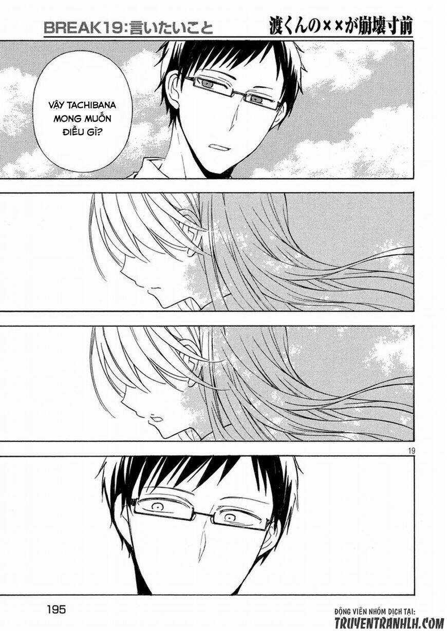 Watari-Kun No Xx Ga Houkai Sunzen Chapter 22 trang 18