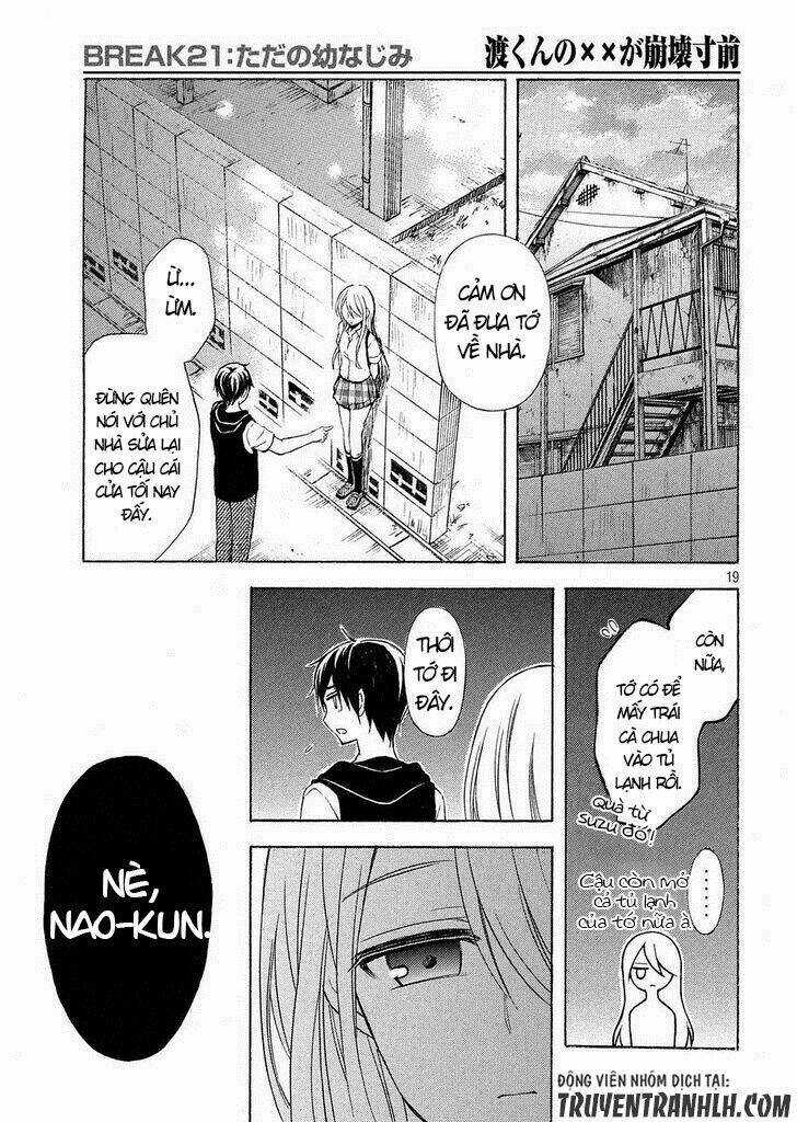 Watari-Kun No Xx Ga Houkai Sunzen Chapter 24 trang 19