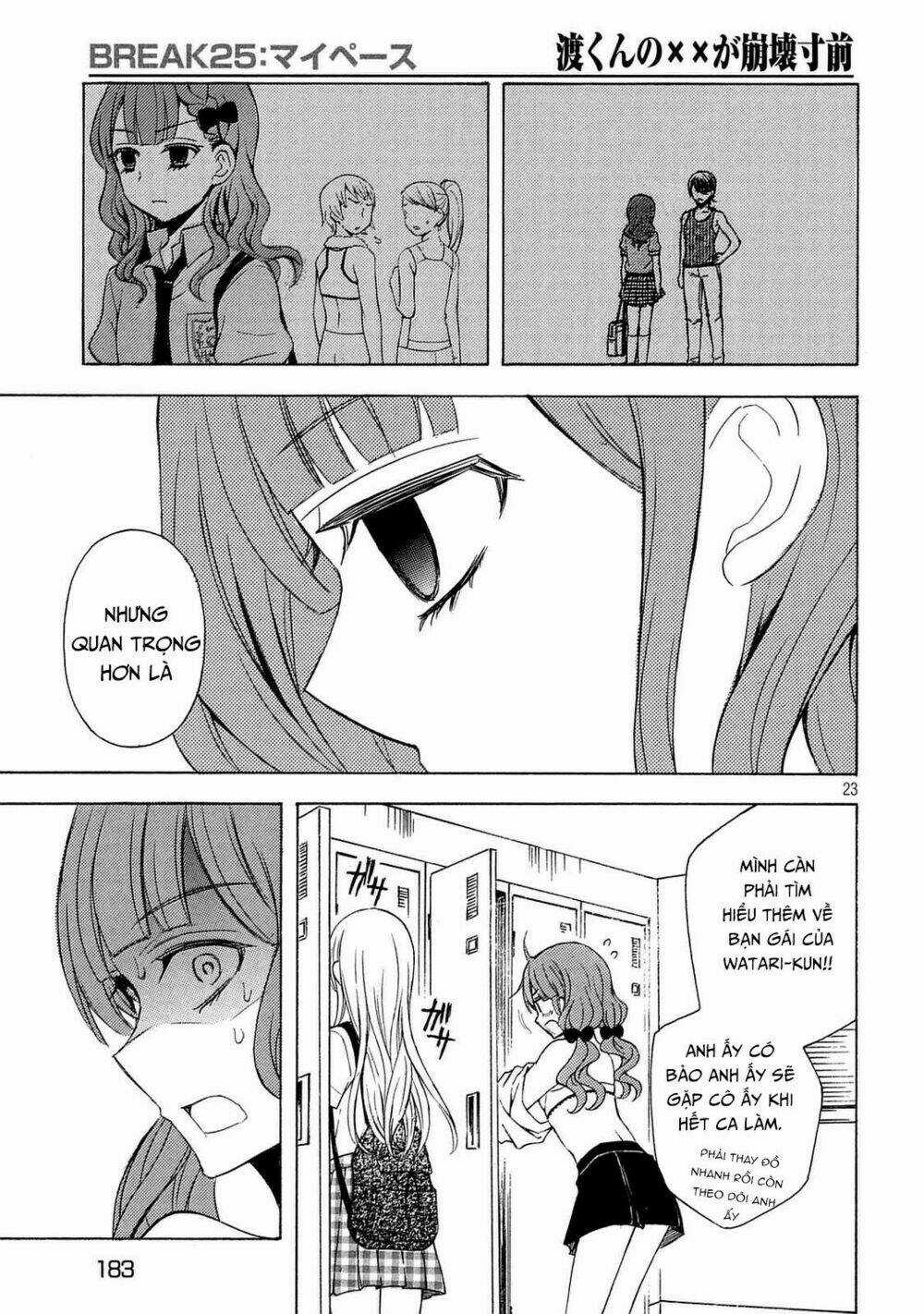 Watari-Kun No Xx Ga Houkai Sunzen Chapter 28 trang 24