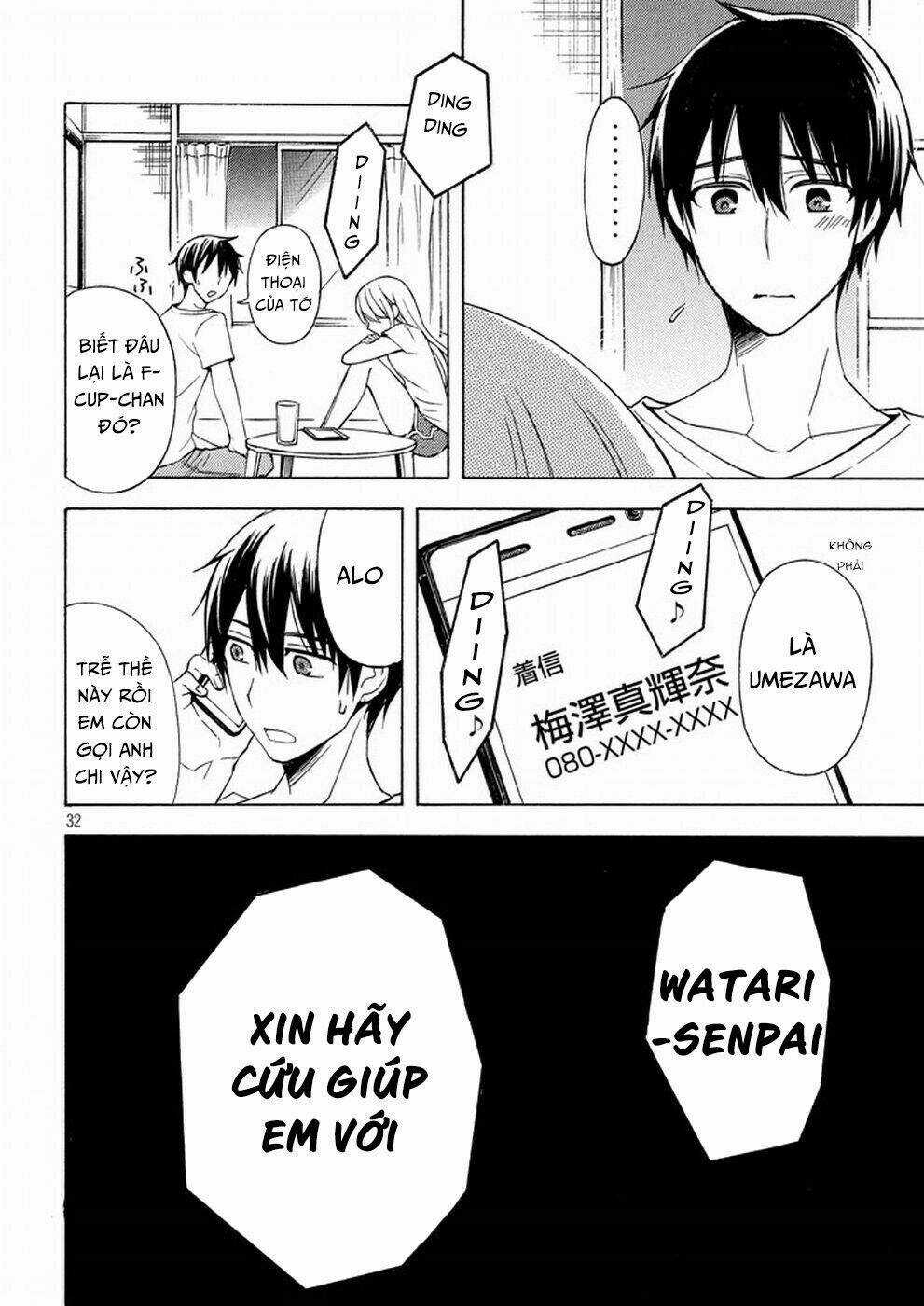 Watari-Kun No Xx Ga Houkai Sunzen Chapter 29 trang 33