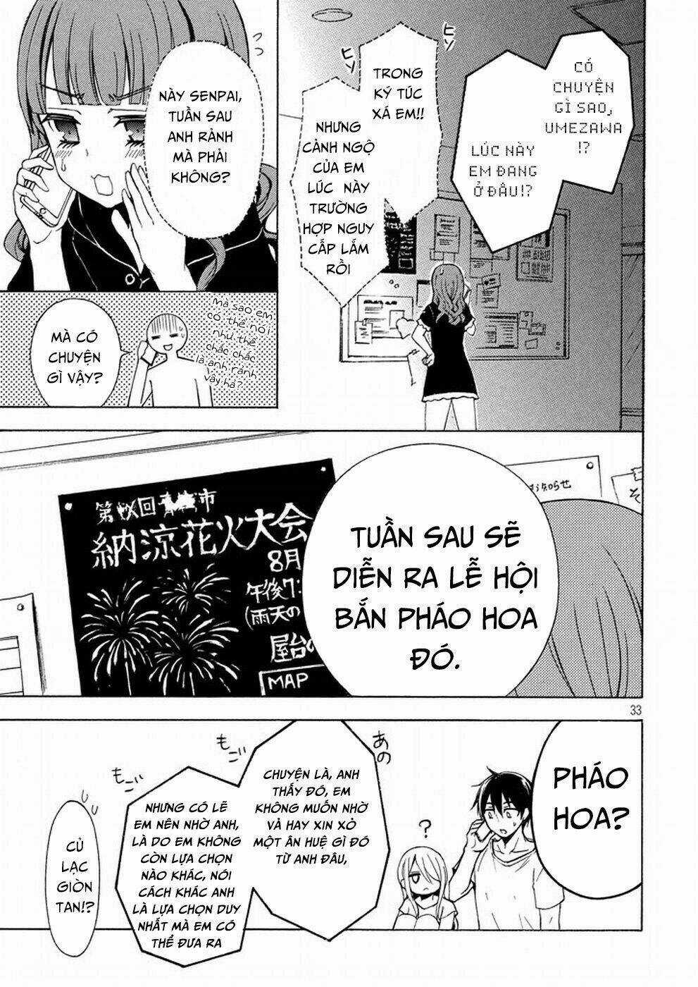 Watari-Kun No Xx Ga Houkai Sunzen Chapter 29 trang 34