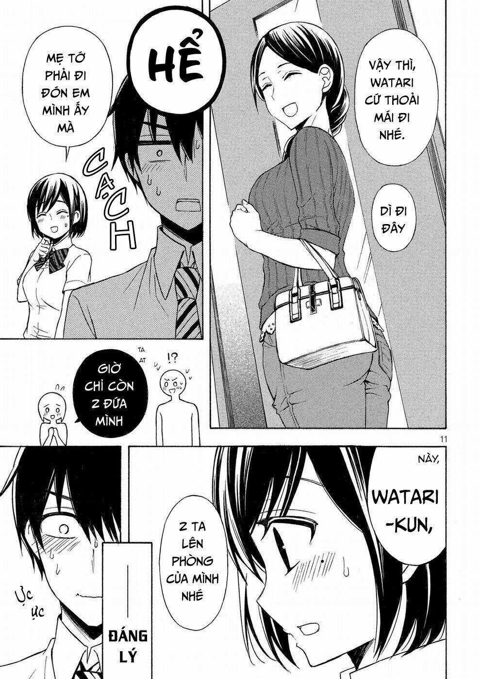 Watari-Kun No Xx Ga Houkai Sunzen Chapter 37 trang 11