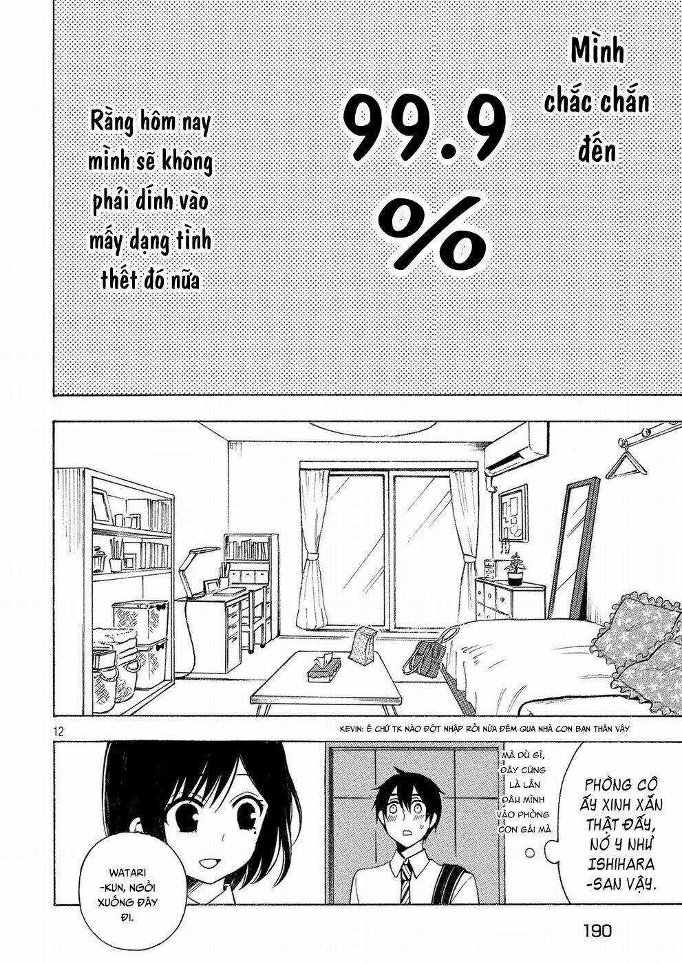 Watari-Kun No Xx Ga Houkai Sunzen Chapter 37 trang 12