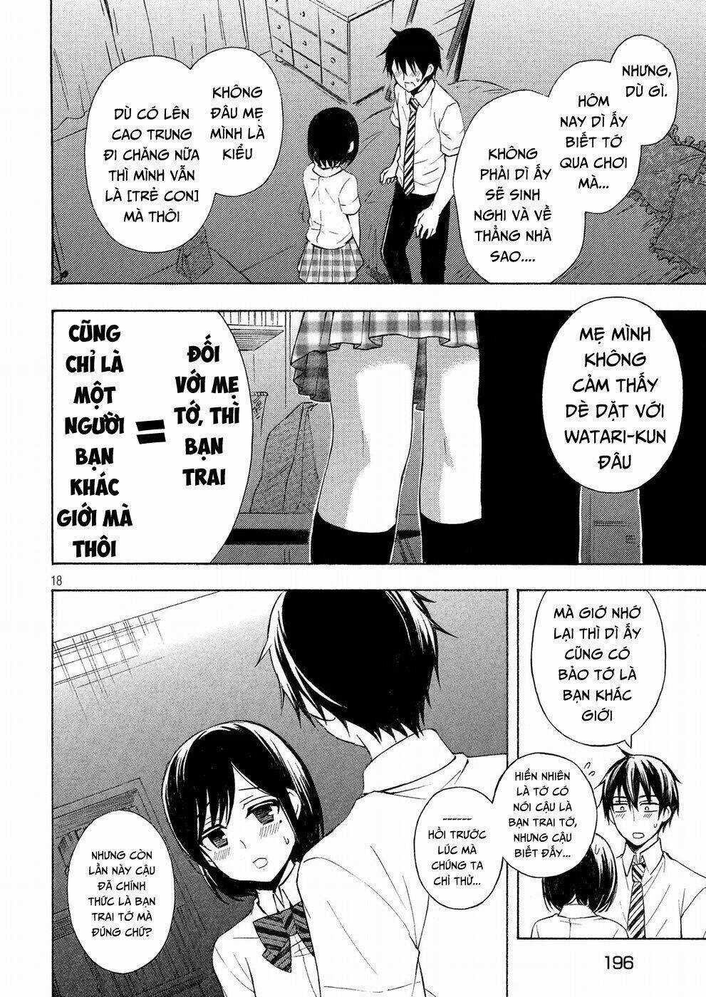 Watari-Kun No Xx Ga Houkai Sunzen Chapter 37 trang 17