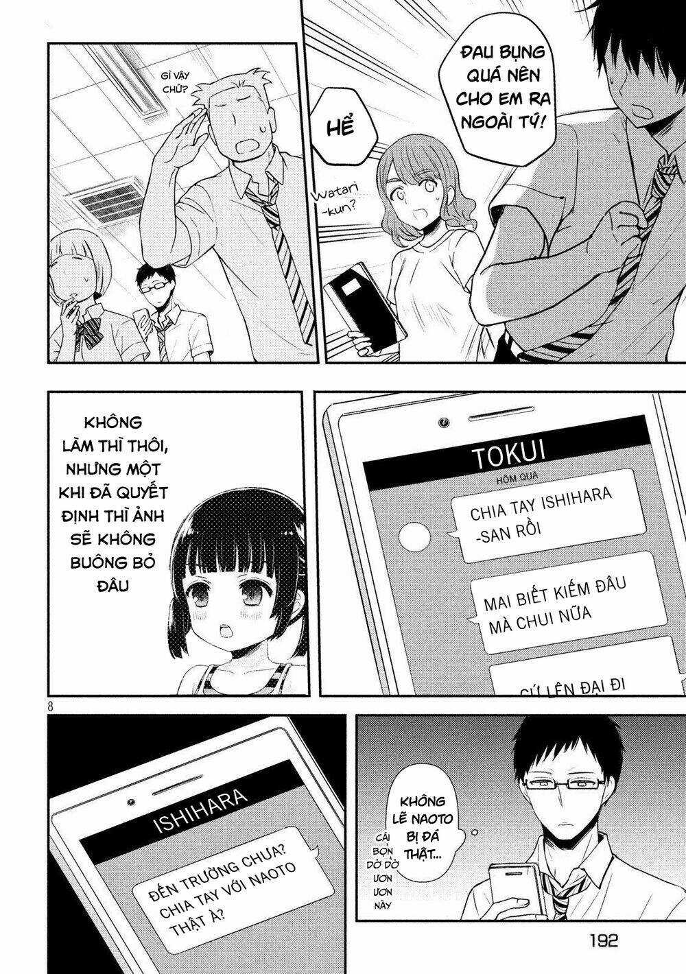 Watari-Kun No Xx Ga Houkai Sunzen Chapter 54 trang 9