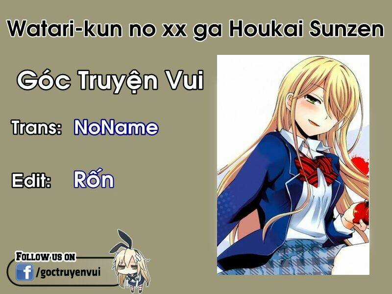 Watari-Kun No Xx Ga Houkai Sunzen Chapter 6 trang 1