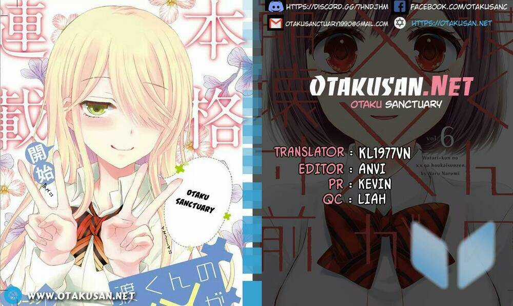 Watari-Kun No Xx Ga Houkai Sunzen Chapter 62 trang 0
