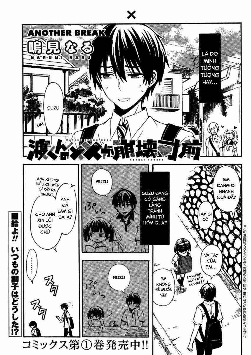 Watari-Kun No Xx Ga Houkai Sunzen Chapter 9 trang 1
