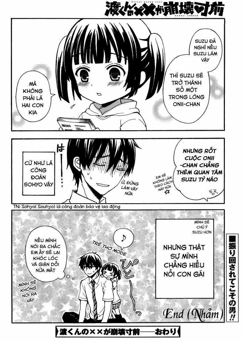 Watari-Kun No Xx Ga Houkai Sunzen Chapter 9 trang 16