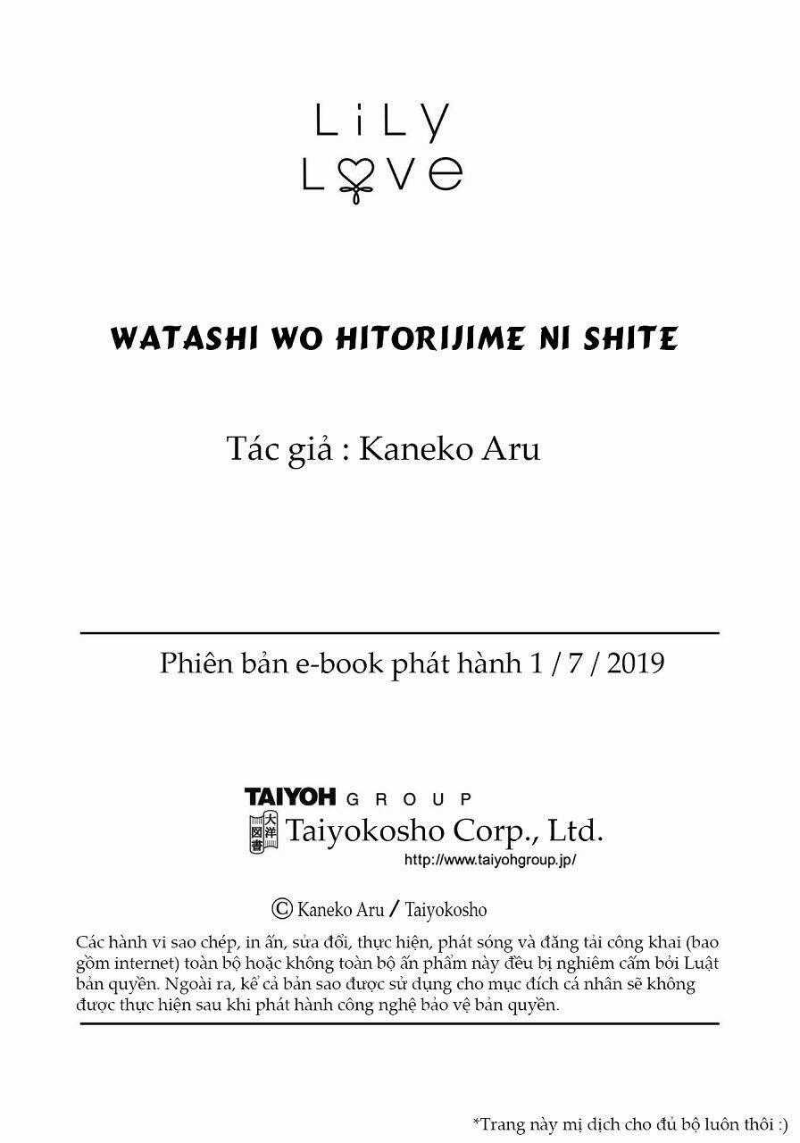 Watashi Wo Hitorijime Ni Shite Chapter 2 trang 26