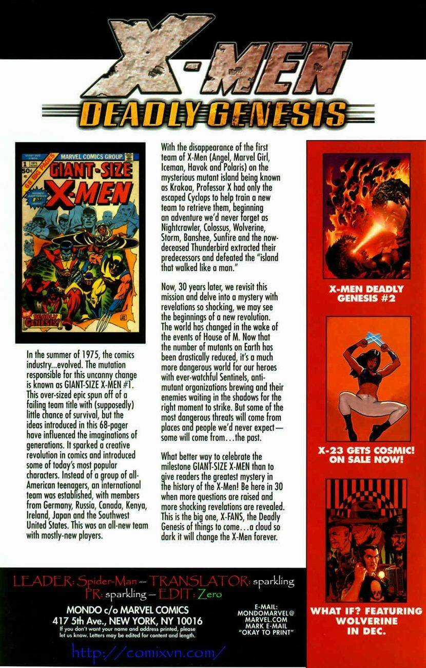 X-Men Deadly Genesis Chapter 1 trang 29