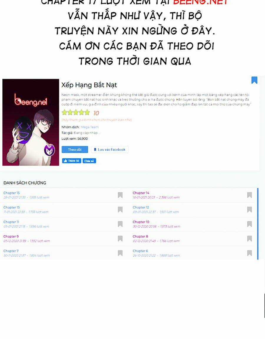 Xếp Hạng Bắt Nạt Chapter 16 trang 109