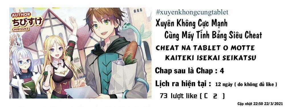 Xuyên Không Cực Mạnh Cùng Máy Tính Bảng Siêu Cheat Chapter 3 trang 1