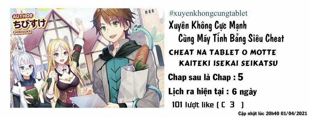Xuyên Không Cực Mạnh Cùng Máy Tính Bảng Siêu Cheat Chapter 4 trang 1