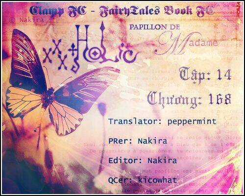 Xxxholic Chapter 168 trang 0