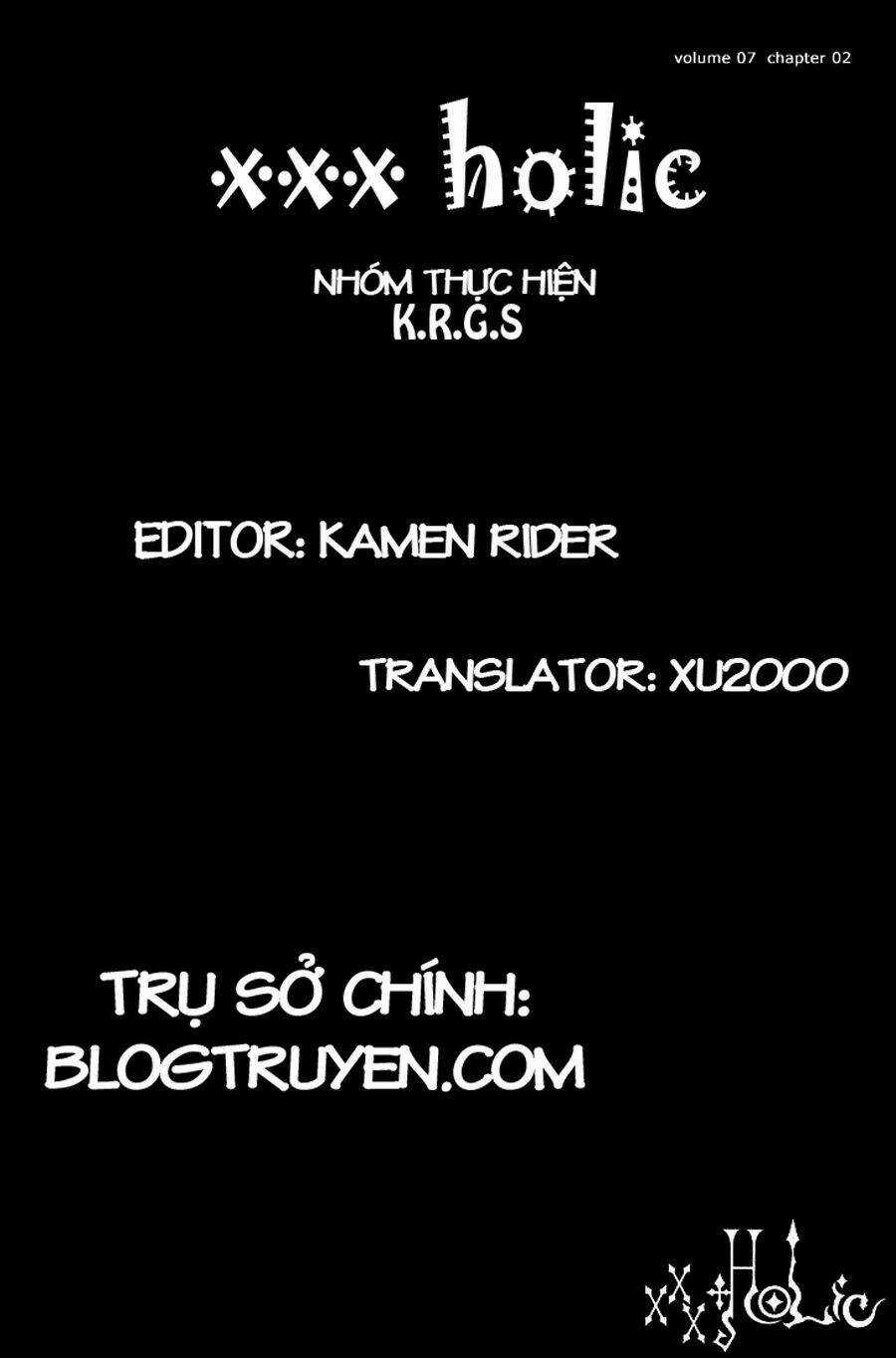 Xxxholic Chapter 44 trang 0