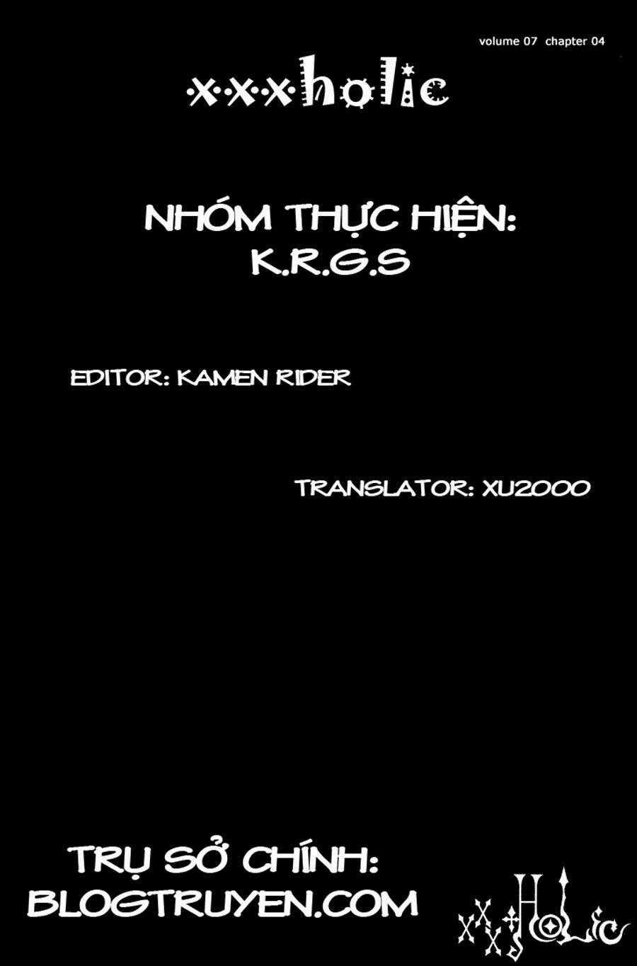 Xxxholic Chapter 46 trang 0