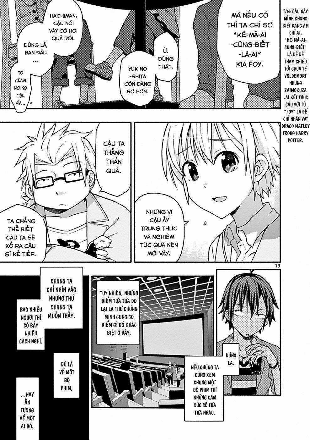 Yahari Ore No Seishun Rabukome Wa Machigatte Iru Chapter 31 trang 19