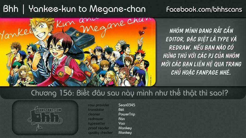 Yankee-Kun To Megane-Chan - Nhóc Quậy Và Nhỏ 4 Mắt Chapter 156 trang 0