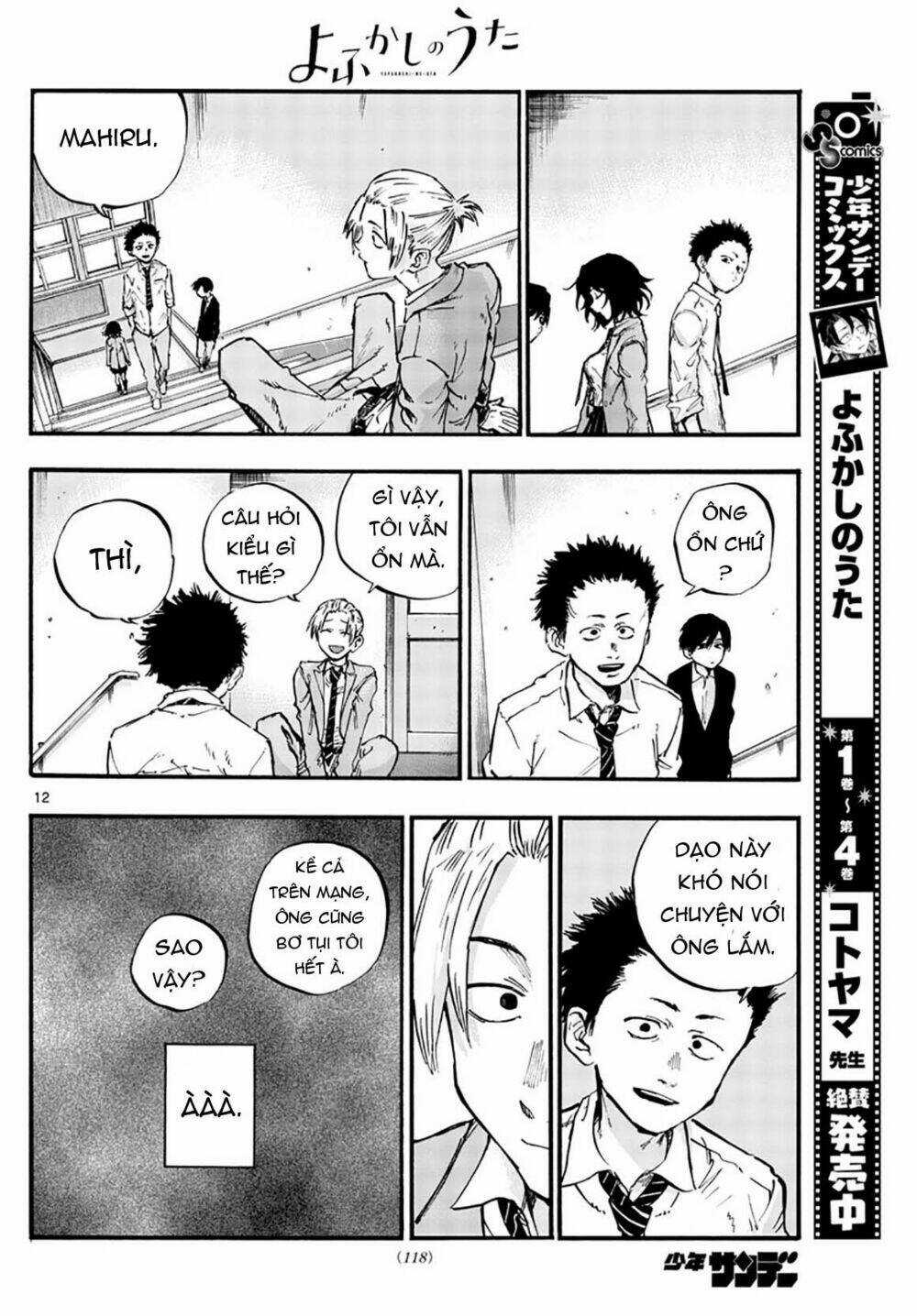 Yofukashi No Uta Chapter 50 trang 14