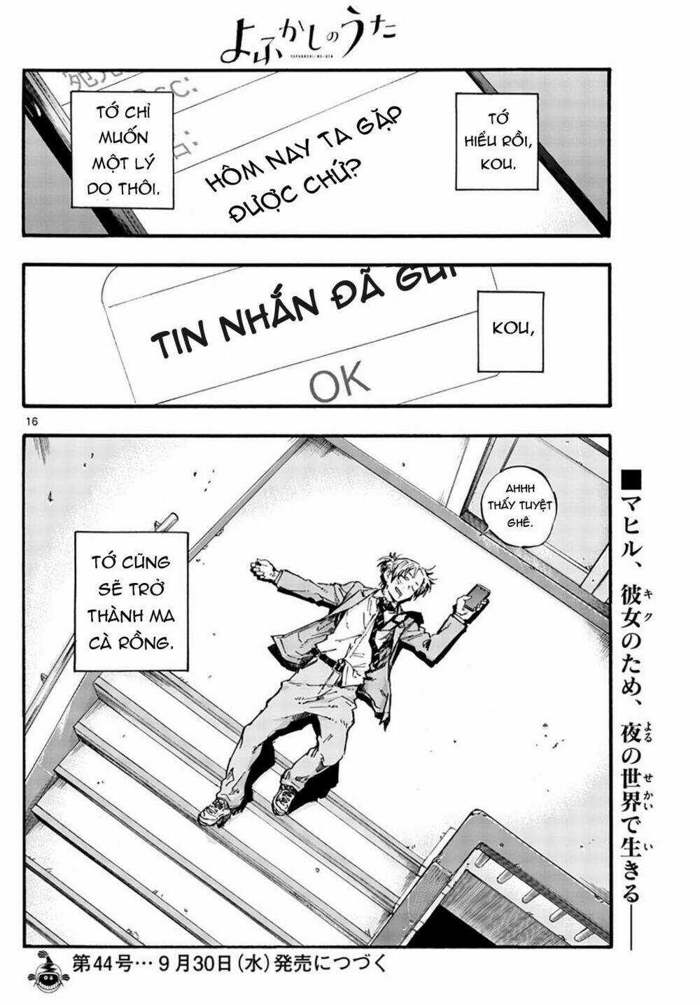 Yofukashi No Uta Chapter 50 trang 18