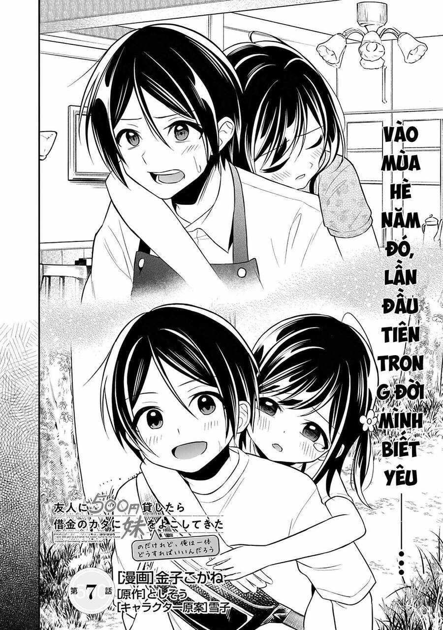 Yuujin ni 500 yen Kashitara Shakkin no Kata ni Imouto wo Yokoshitekita no dakeredo, Ore wa Ittai Dou Sureba iindarou Chapter 7 trang 2